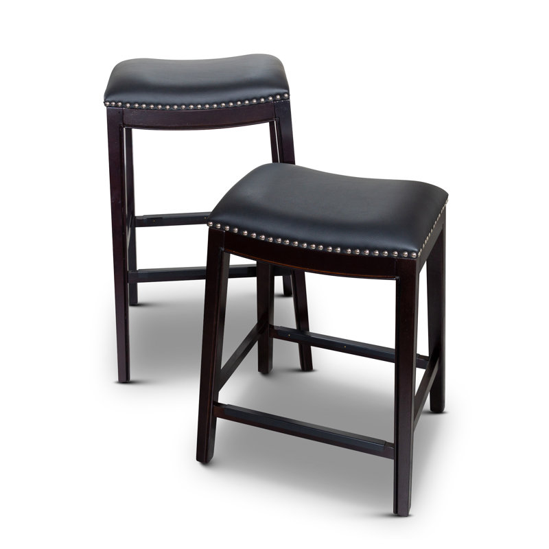 Elowen Upholstered 30 Counter Stool with Solid Wood Frame